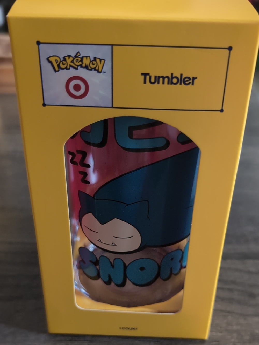 Pokémon x Target Snorlax Tumbler Cup New Celebration 30th Sleeping